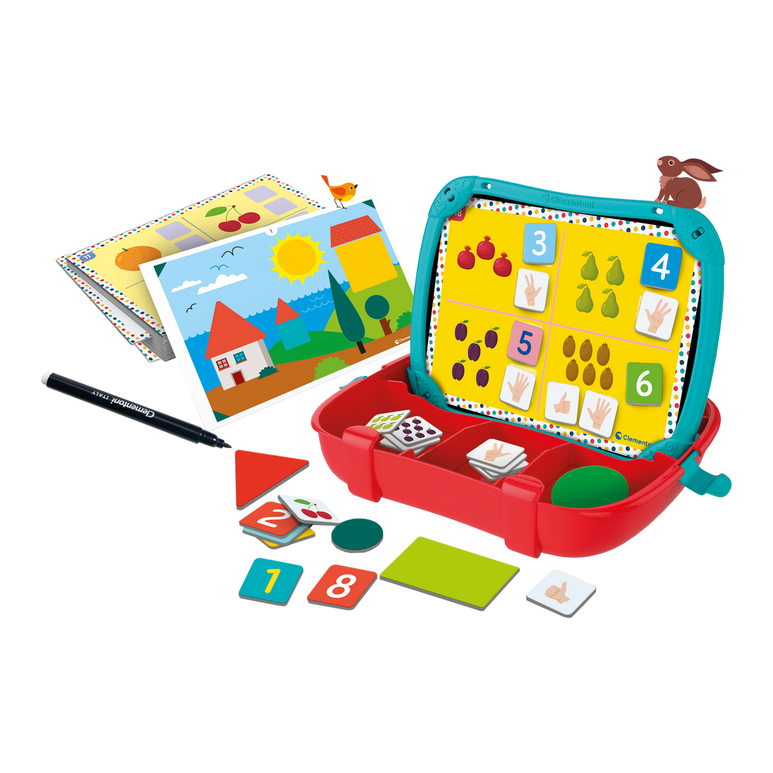 ÉTUI MAGNÉTIQUE - NOMBRES ET FORMES CLEMENTONI