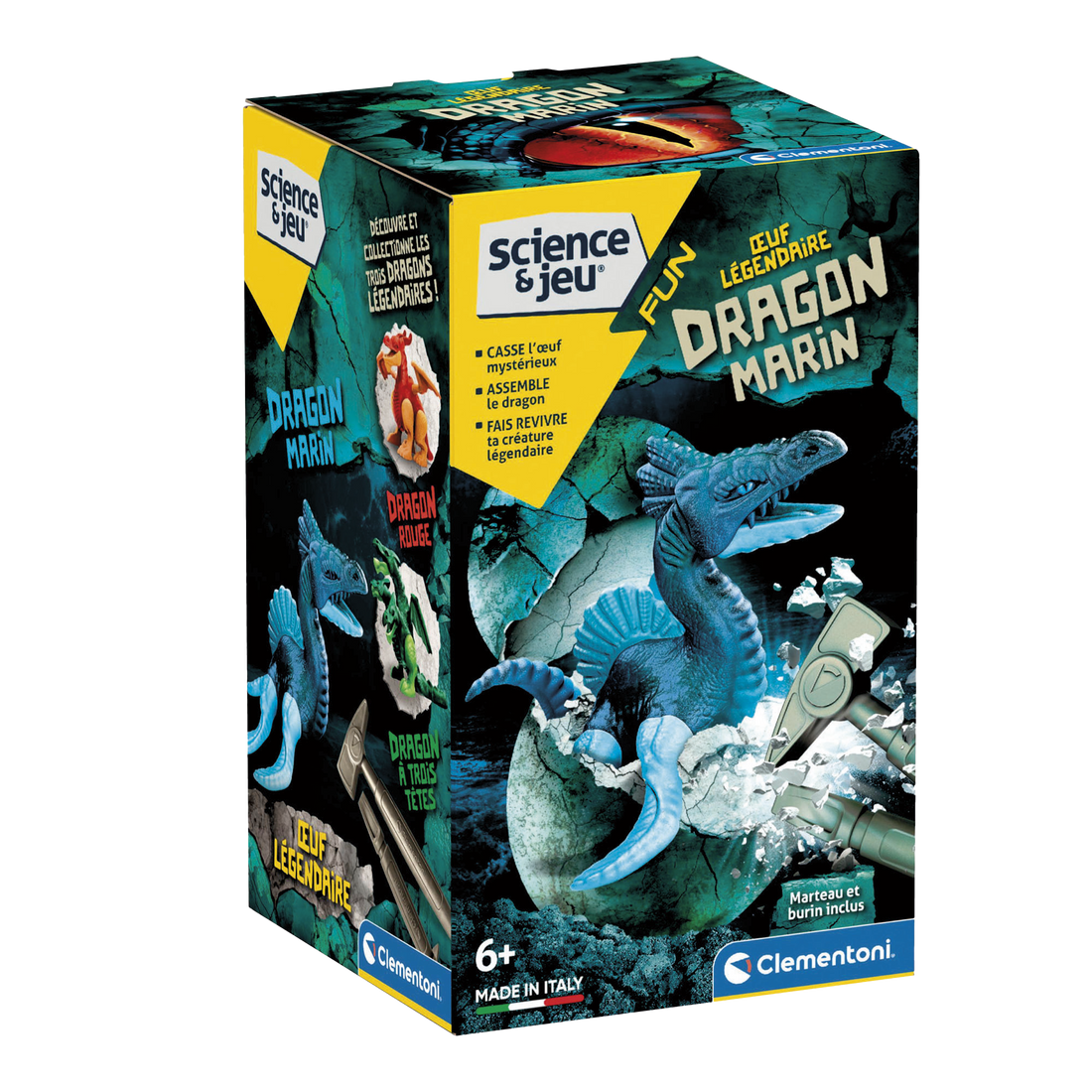 OEUF LÉGENDAIRE - DRAGON MARIN CLEMENTONI