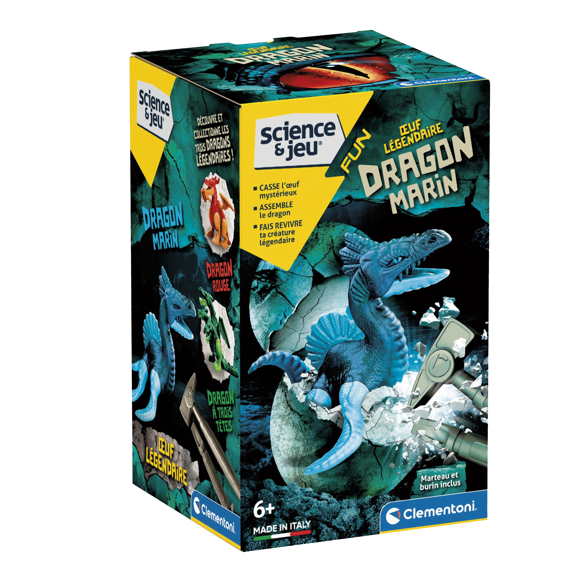 OEUF LÉGENDAIRE - DRAGON MARIN CLEMENTONI