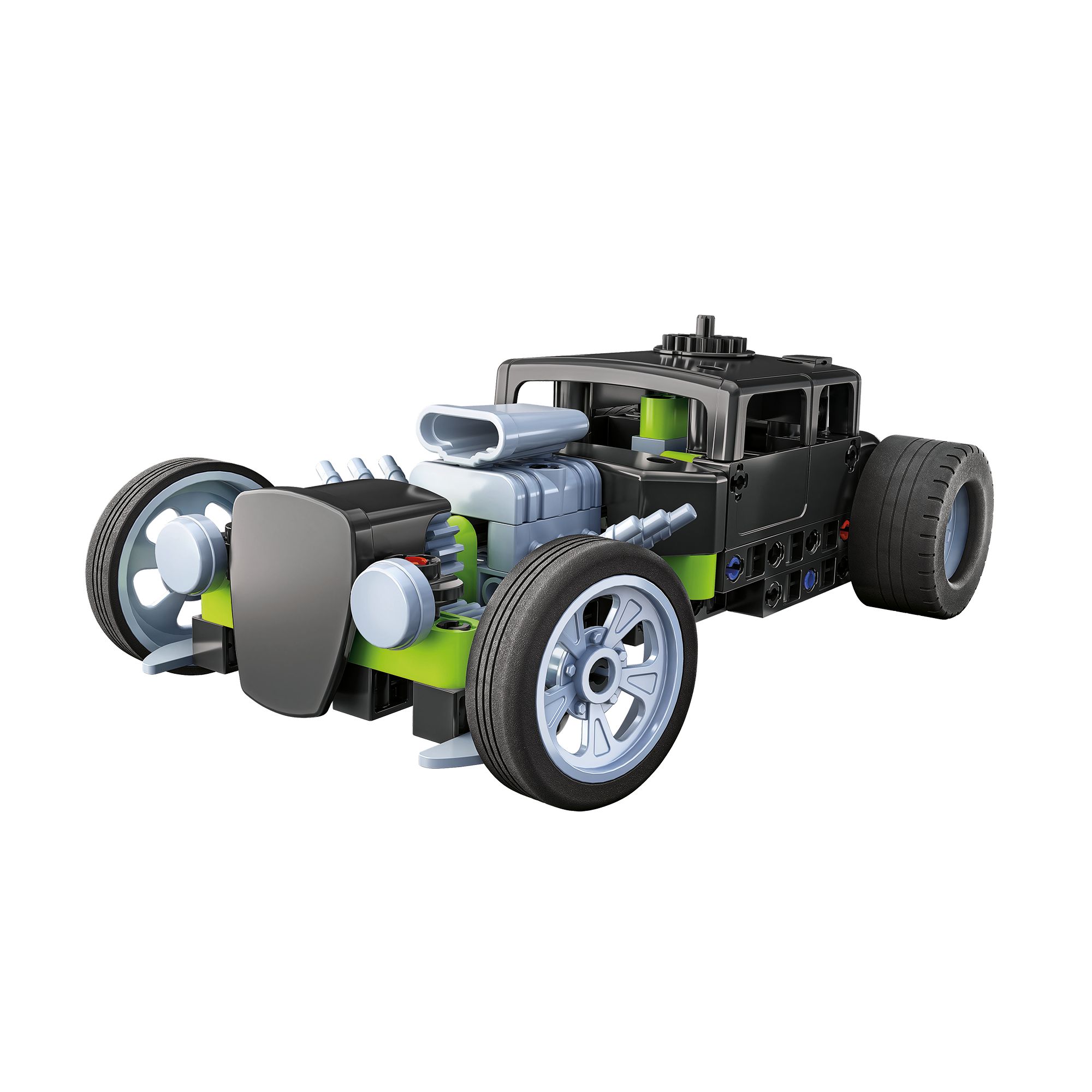 SCIENCE & JEU: ATELIER MÉCANIQUE - HOT ROD ET CAMION DE COURSE CLEMENTONI