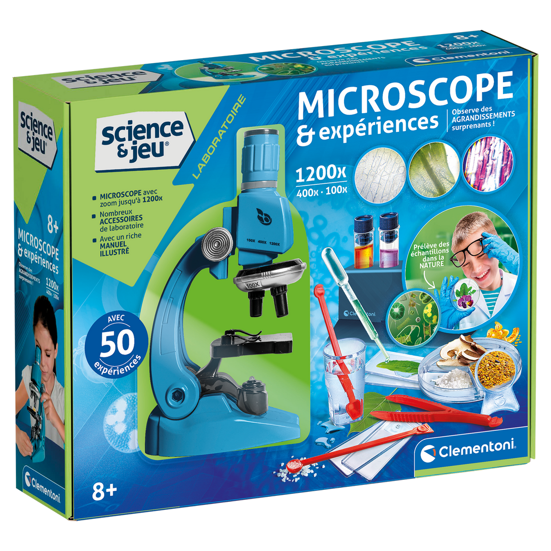 MICROSCOPE ET EXPÉRIENCES 1200 CLEMENTONI