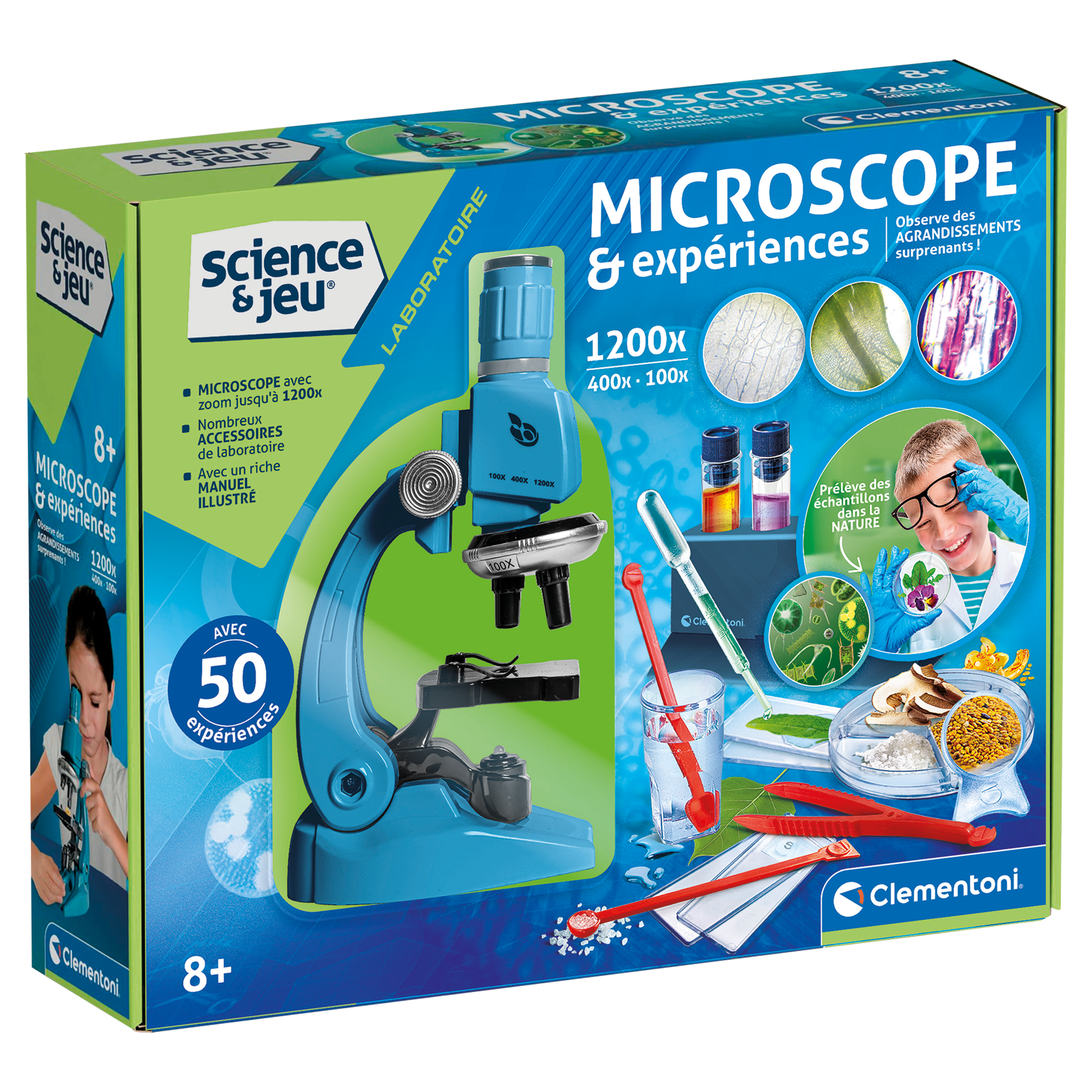 MICROSCOPE ET EXPÉRIENCES 1200 CLEMENTONI