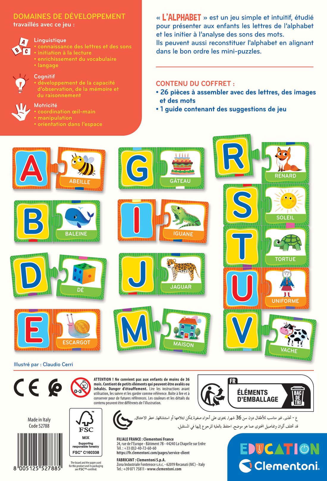 EDUCATION: L'ALPHABET CLEMENTONI
