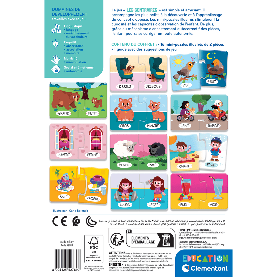 EDUCATION: LES CONTRAIRES CLEMENTONI
