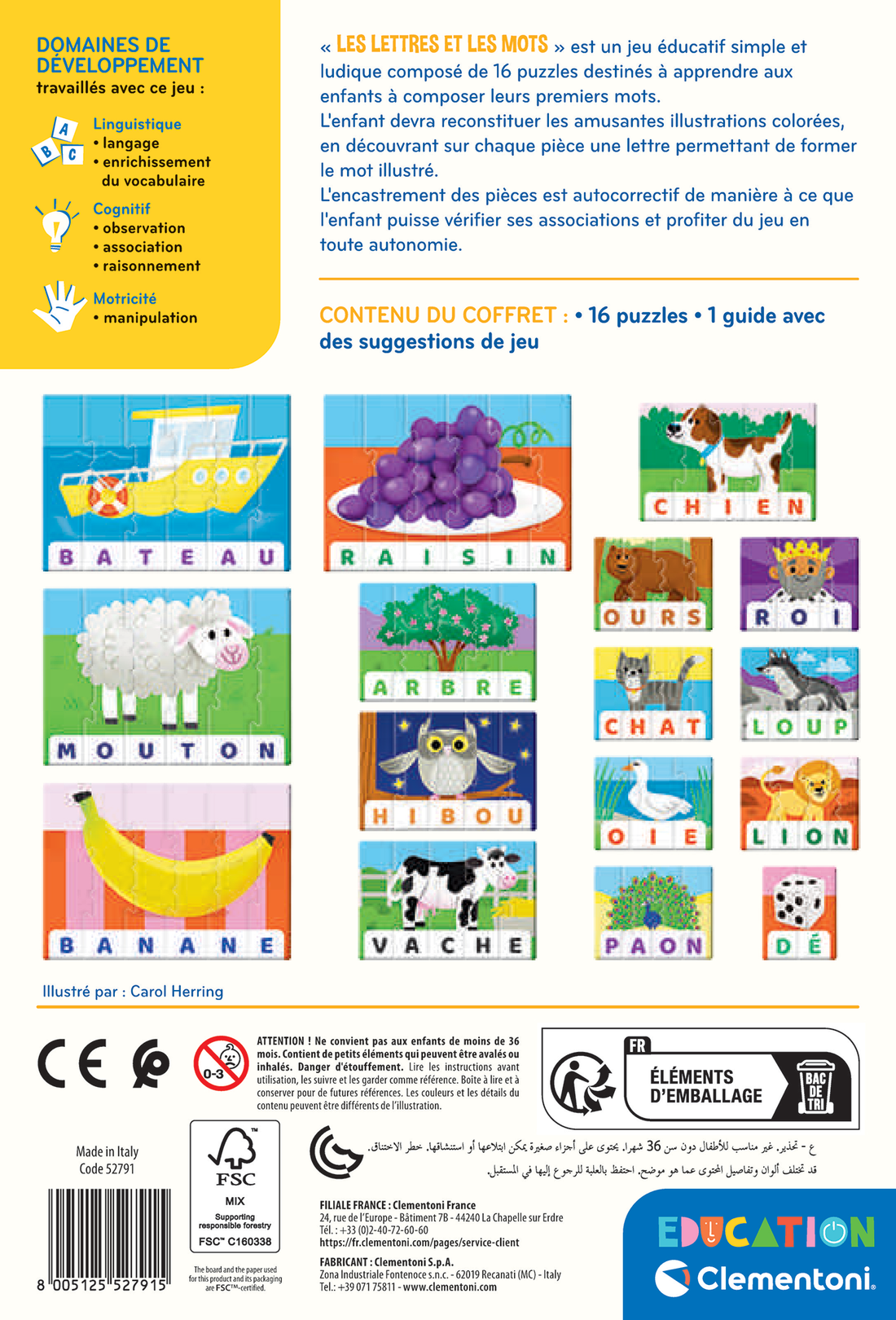 EDUCATION: LES LETTRES ET LES MOTS CLEMENTONI