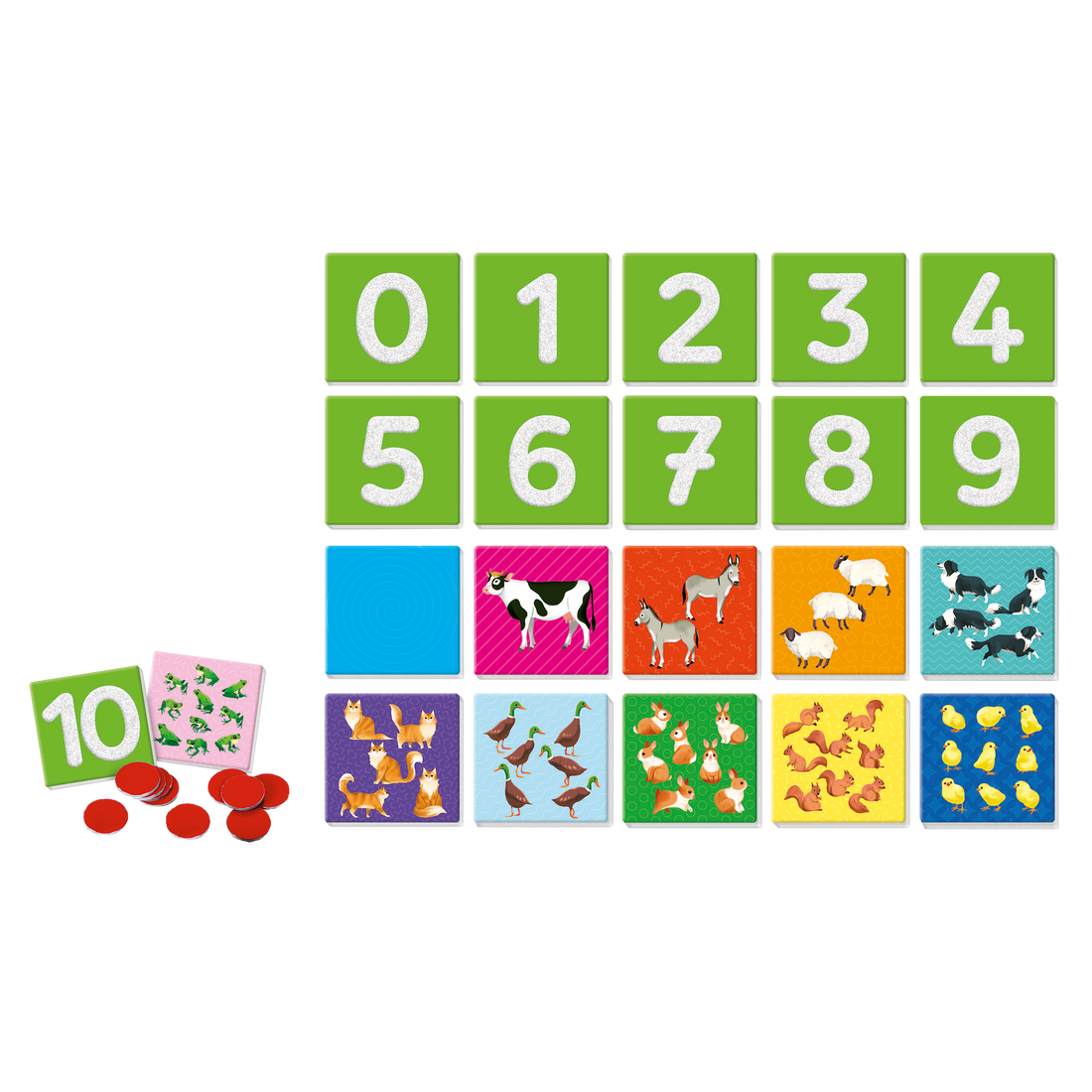 EDUCATION: MONTESSORI - LES CHIFFRES TACTILES CLEMENTONI