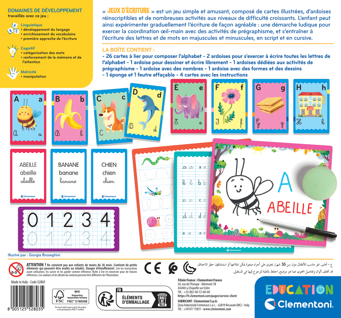 EDUCATION: JEUX D'ÉCRITURE CLEMENTONI