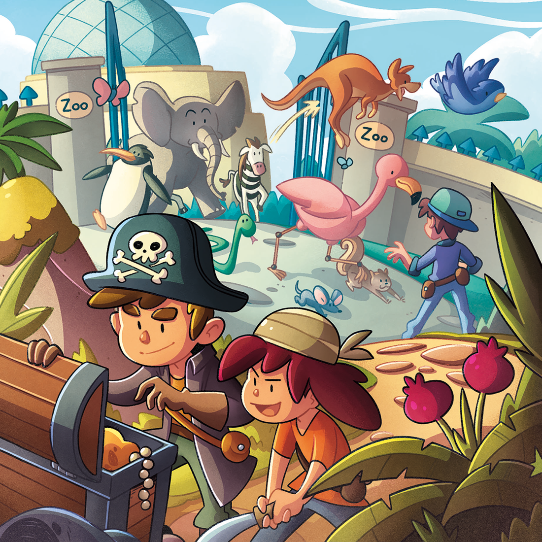 ESCAPE GAME POCKET JUNIOR - ZOO & PIRATES CLEMENTONI