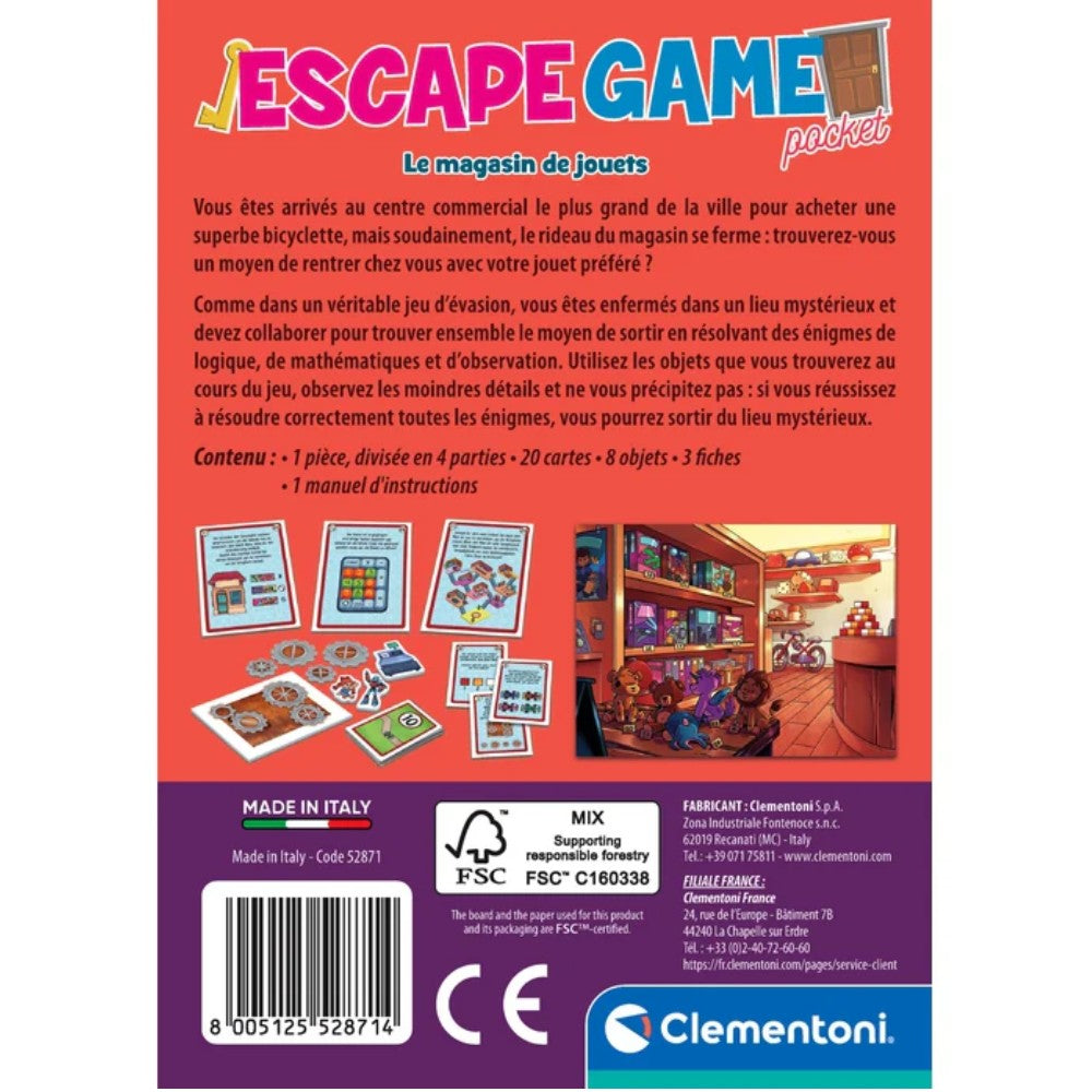 ESCAPE GAME - LE MAGASIN DE JOUETS CLEMENTONI