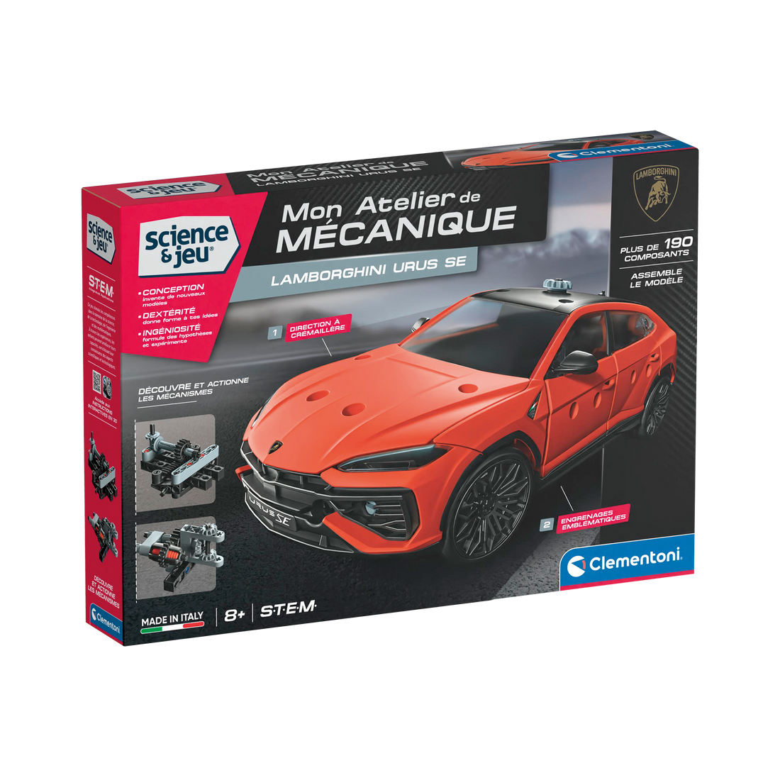 SCIENCE & JEU: ATELIER MÉCANIQUE - LAMBORGHINI URUS CLEMENTONI