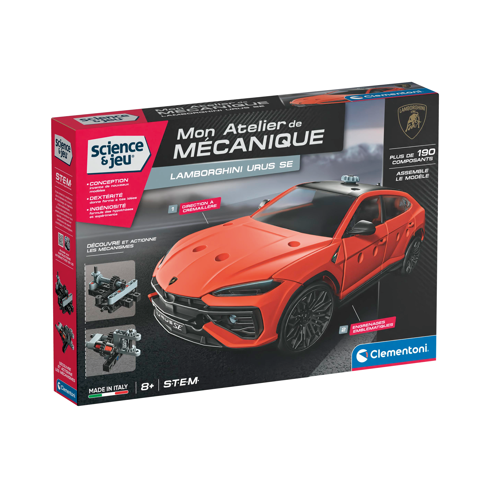 SCIENCE & JEU: ATELIER MÉCANIQUE - LAMBORGHINI URUS CLEMENTONI