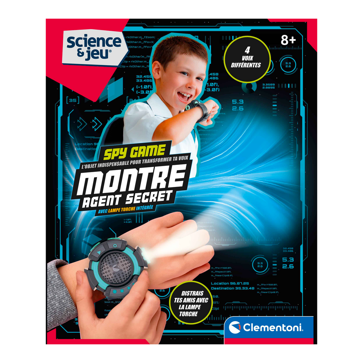 MONTRE D'ESPION AVEC CHANGEUR DE VOIX - CLEMENTONI