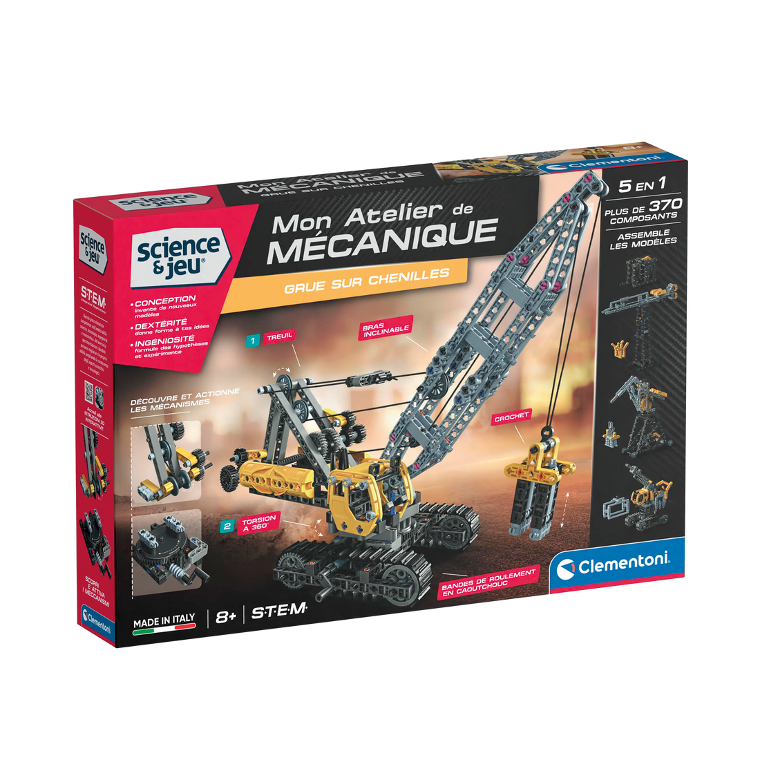 SCIENCE & JEU: ATELIER MÉCANIQUE - GRU MOBILE CLEMENTONI