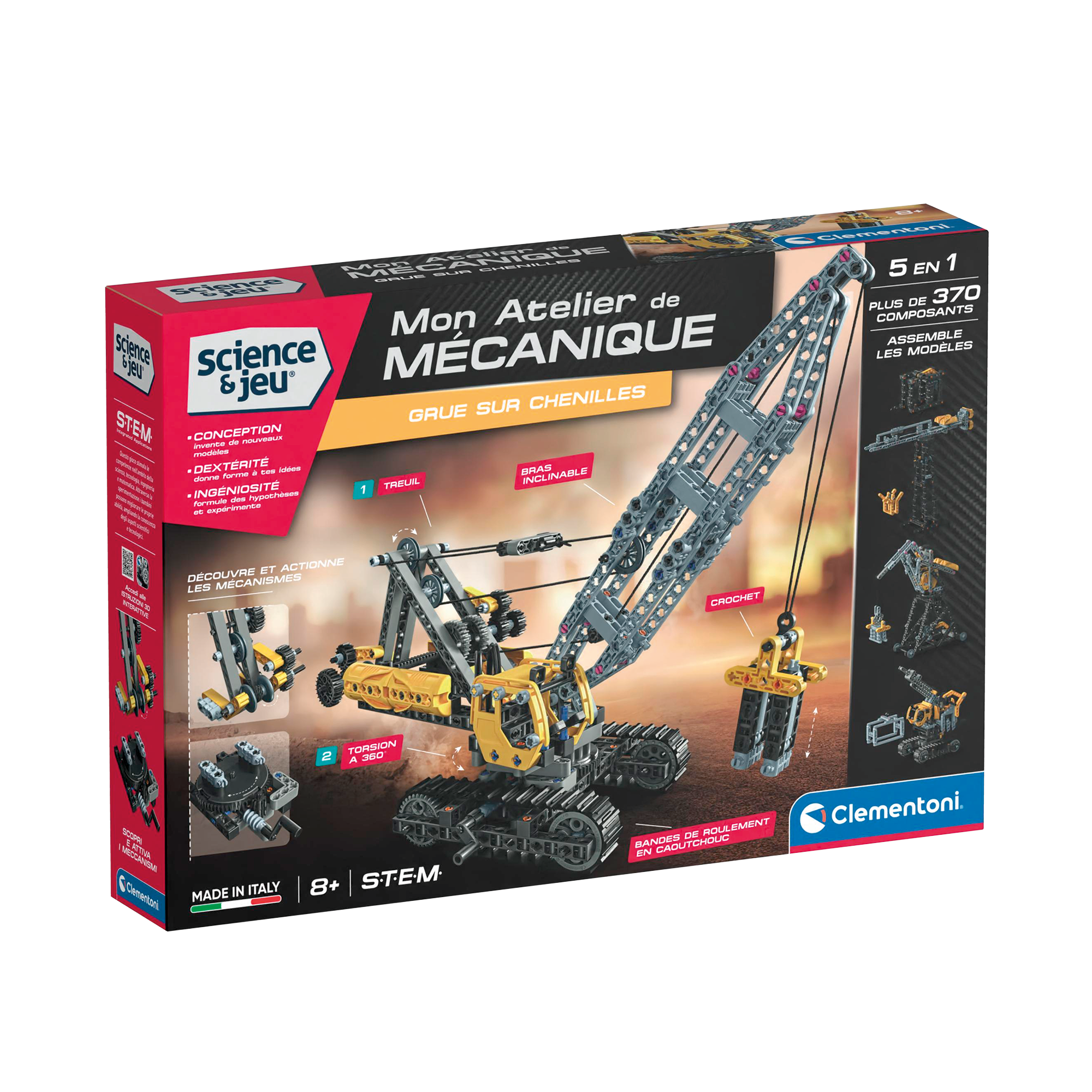 SCIENCE & JEU: ATELIER MÉCANIQUE - GRU MOBILE CLEMENTONI