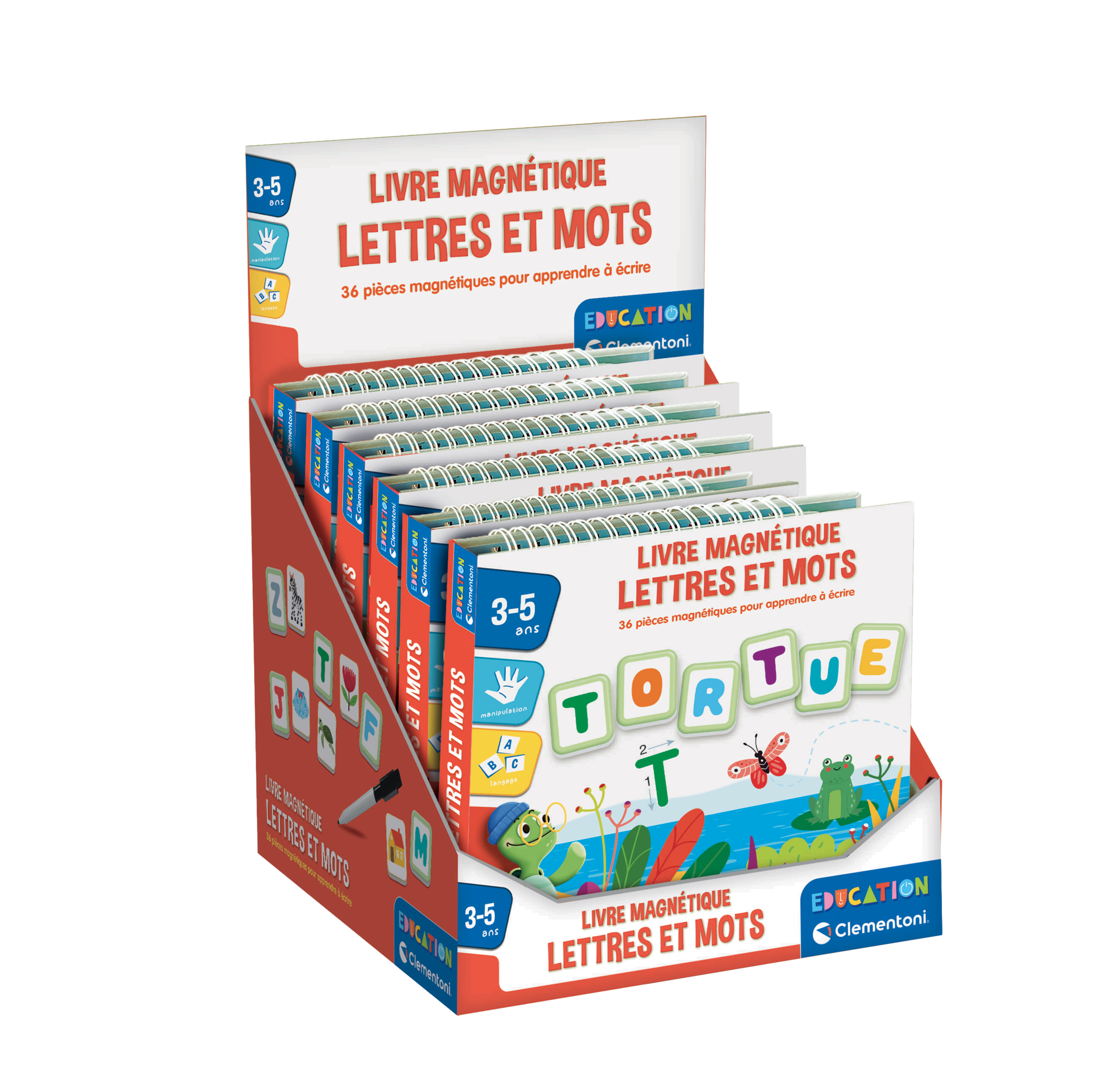 LETTRES MAGNÉTIQUES POUR CARNET DE VOYAGE CLEMENTONI