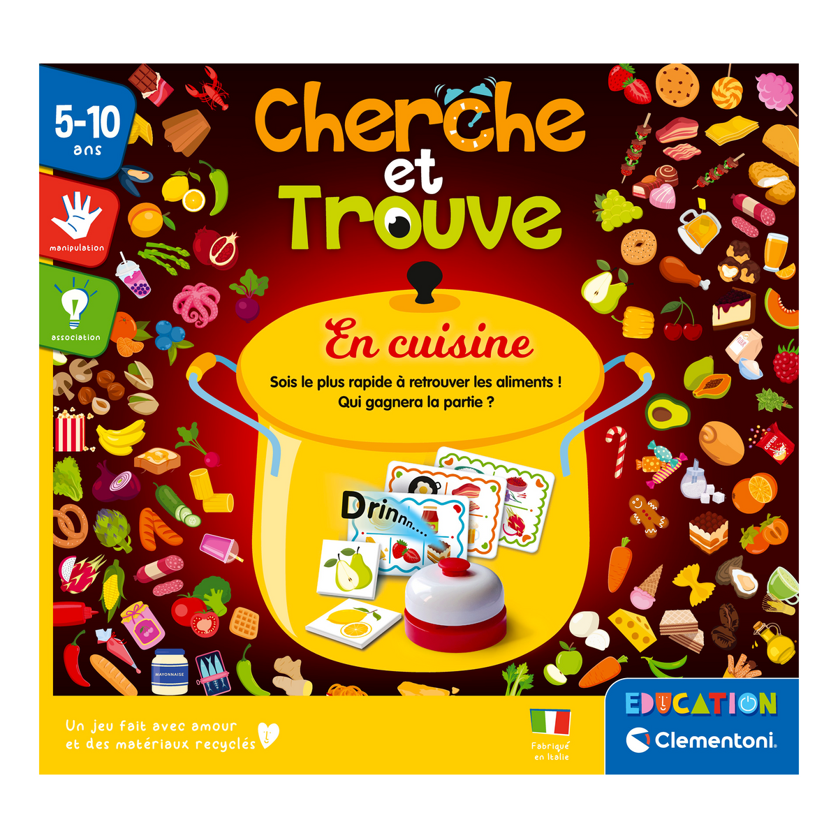 CHERCHE ET TROUVE - NOURRITURES - CLEMENTONI