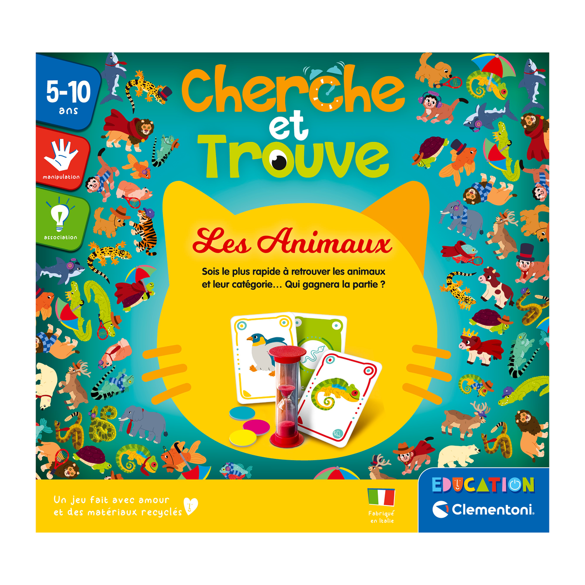 CHERCHE ET TROUVE - ANIMAUX - CLEMENTONI