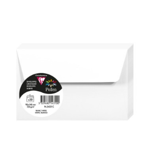 Enveloppe Blanche 140X90 120G Pqt:20 POLLEN