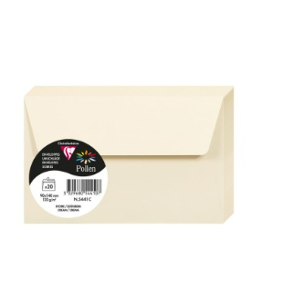Enveloppe Ivoire 140X90 120G Pqt:20 POLLEN