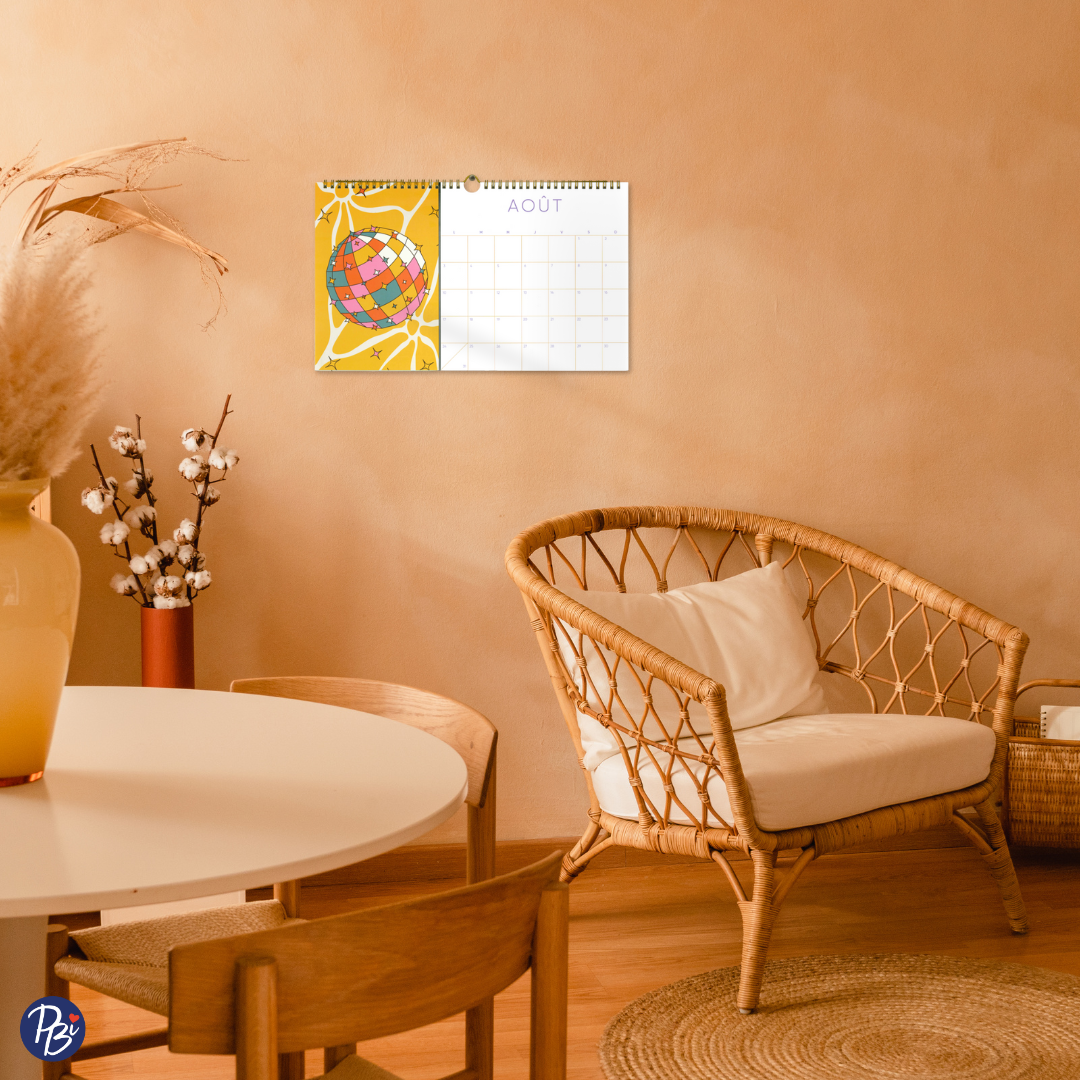 CALENDRIER 15 MOIS-2026- STYLE 70'S PBI AUTRES