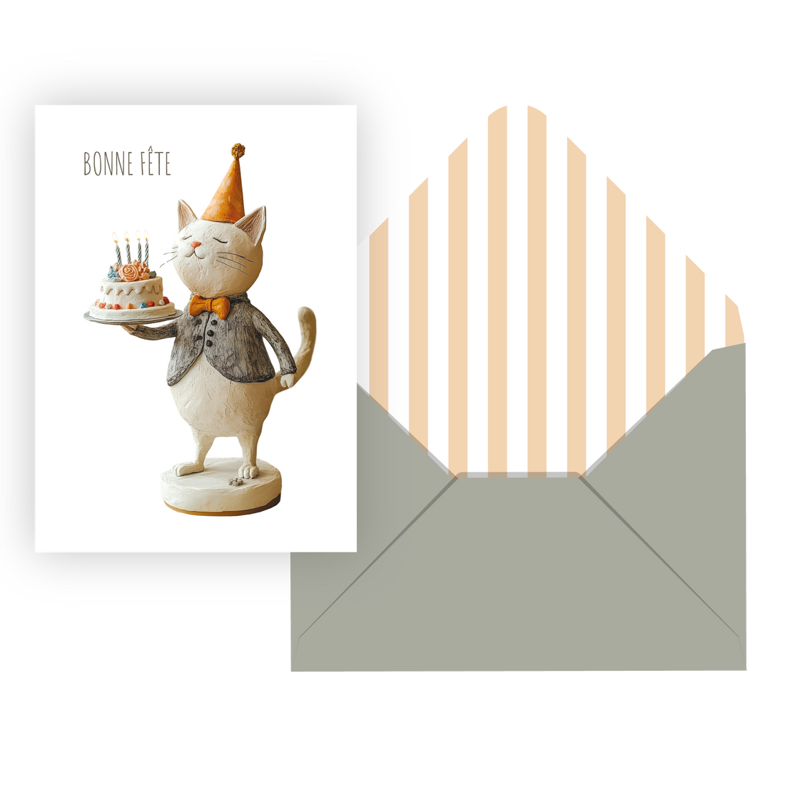 CARTE DE SOUHAIT IND./ BONNE FÊTE MINOU PBI AUTRES