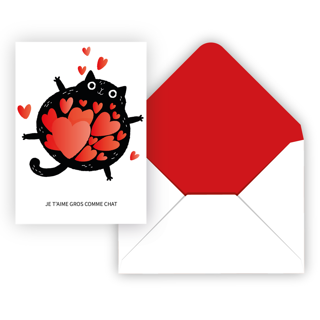 CARTE DE SOUHAIT IND./ CHAT D'AMOUR PBI AUTRES