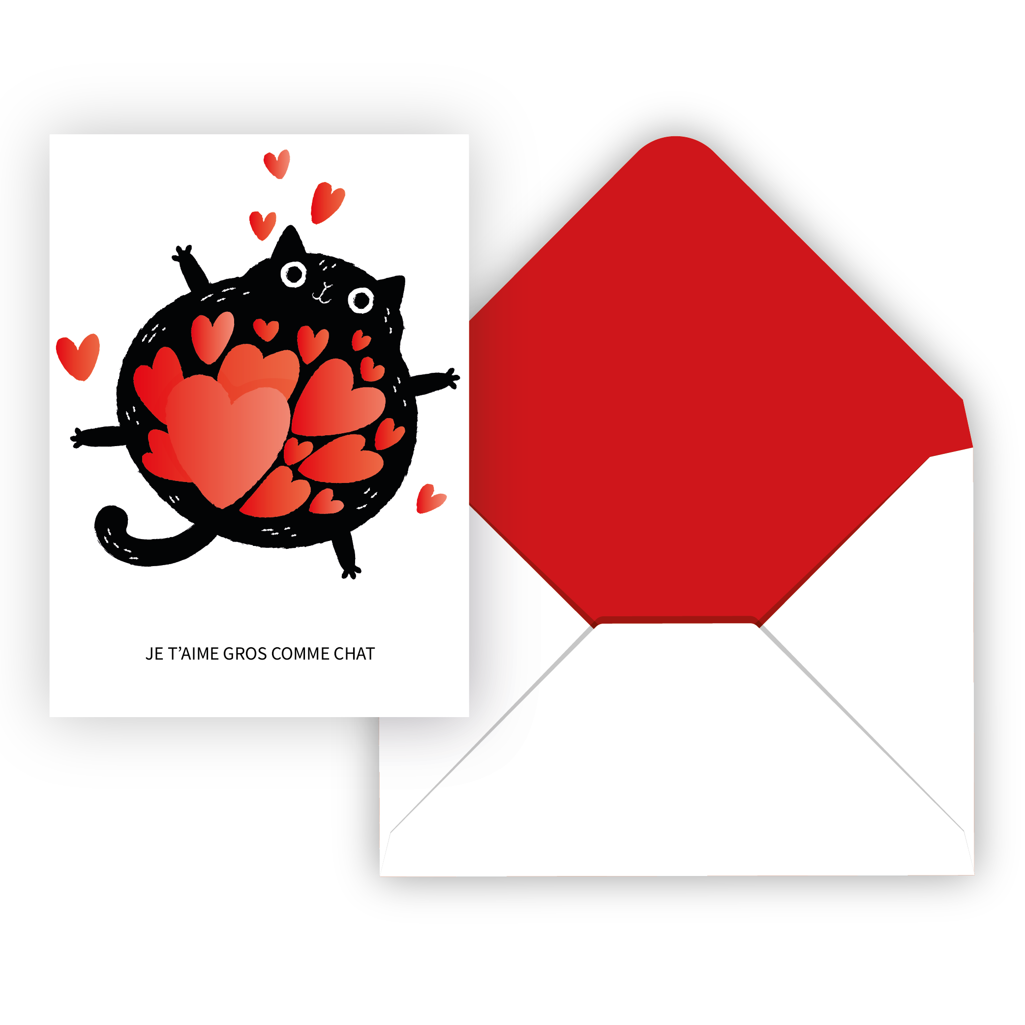 CARTE DE SOUHAIT IND./ CHAT D'AMOUR PBI AUTRES