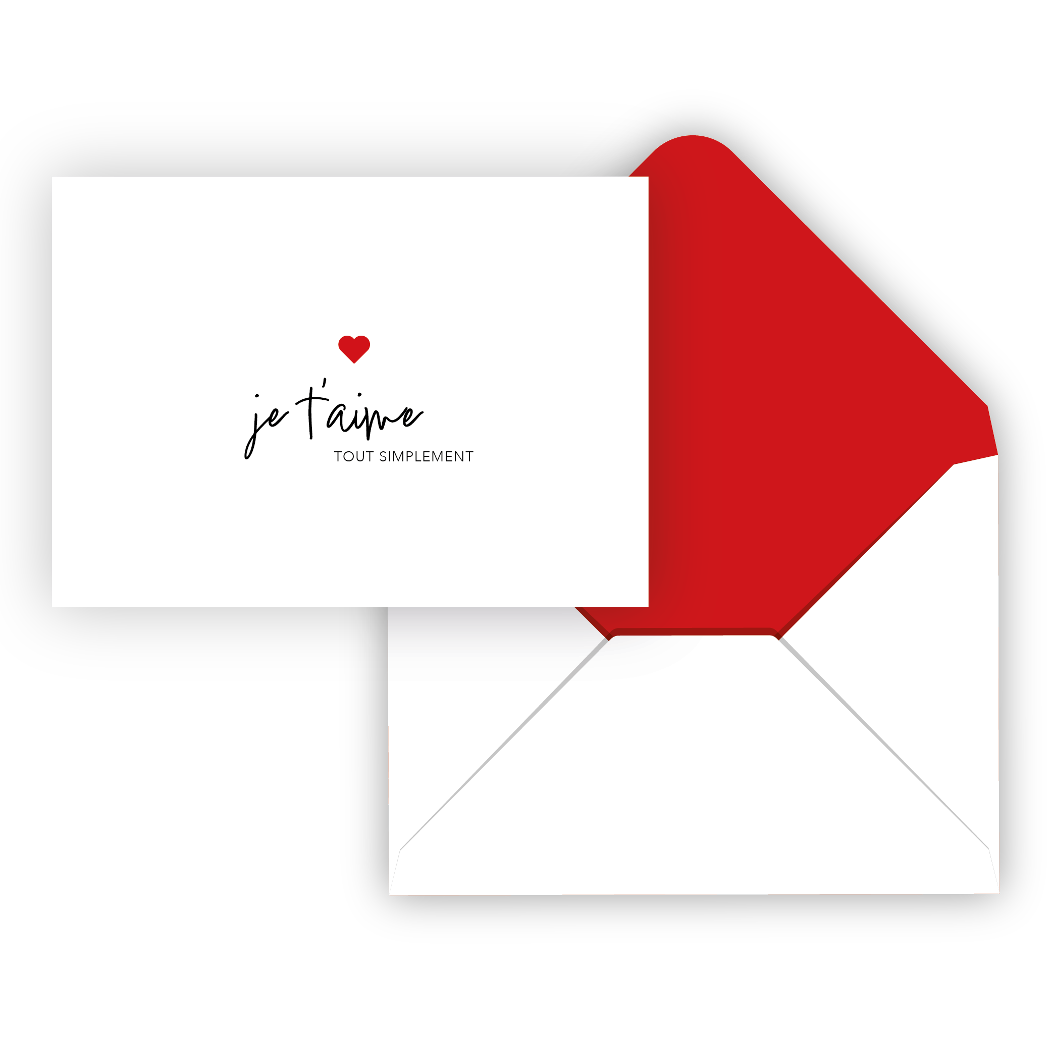 CARTE DE SOUHAIT IND./ JE T'AIME PBI AUTRES