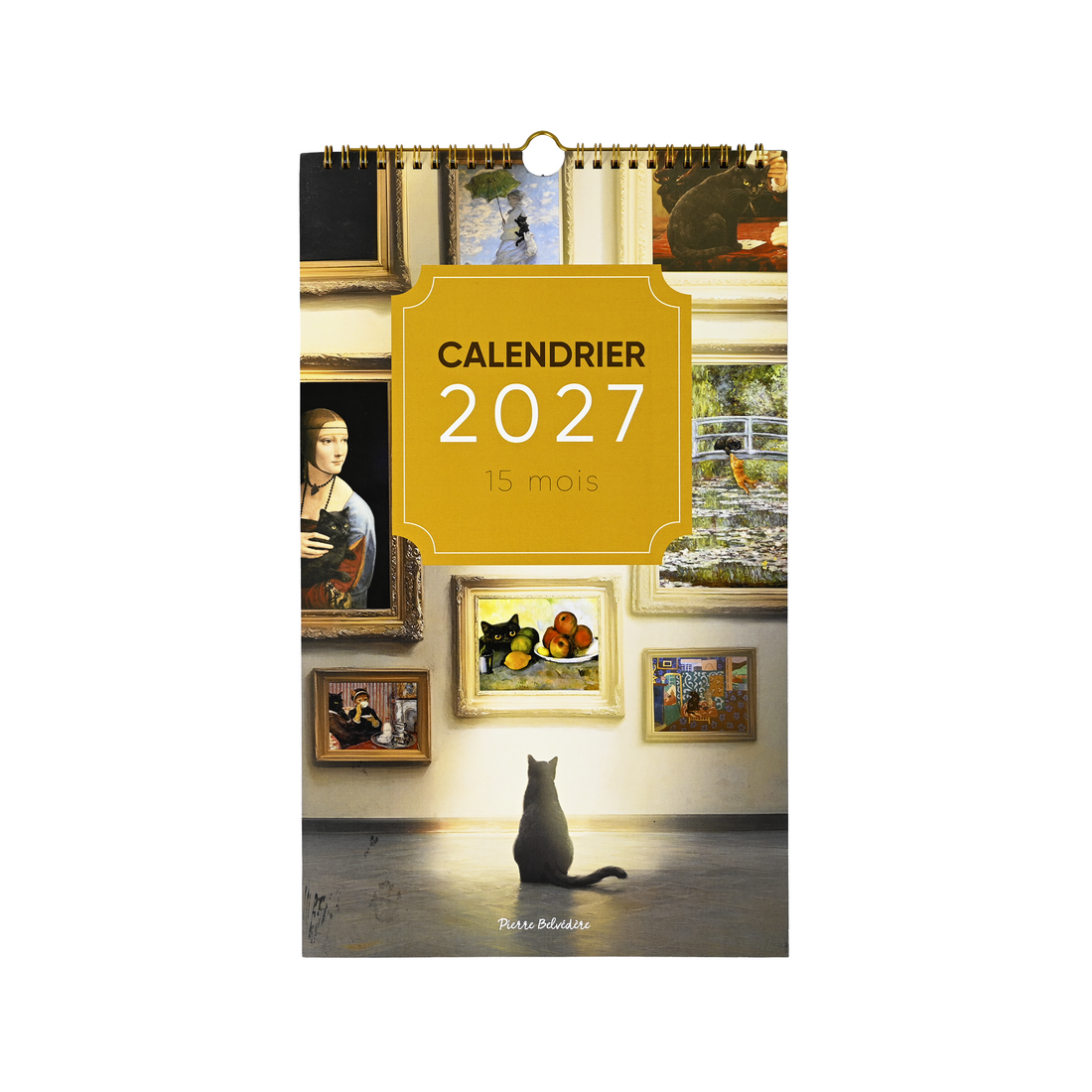 CALENDRIER 15 MOIS-2027- CHATS ET ART by PBI AUTRES
