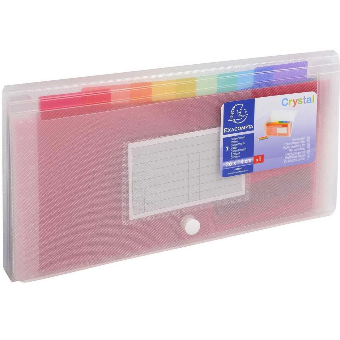 Index crystal 7 compartiments (26x14cm)