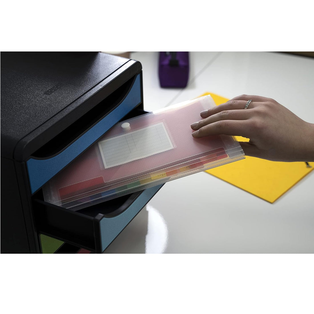 Index crystal 7 compartiments (26x14cm)