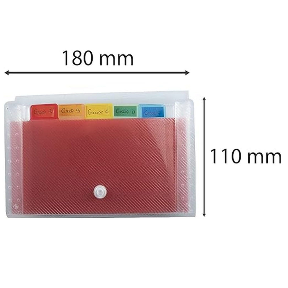 Index crystal 6 compartiments  (18x11cm)
