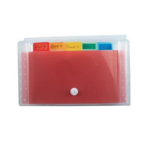 Index Crystal 6 compartiments  18X11cm EXACOMPTA