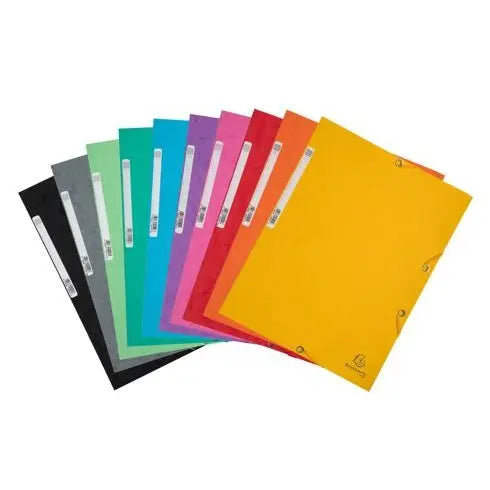 Dossier à élastiques pour cartes souples 9½X12½ Assortis. EXACOMPTA
