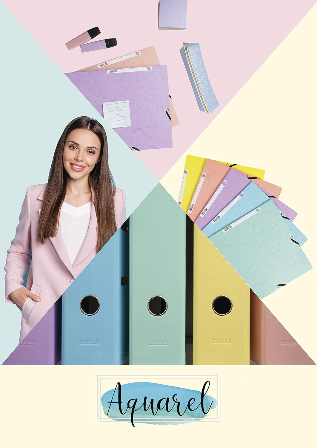 Folder 3 Flaps Elast. 400g A4 (8.3x11.7in)