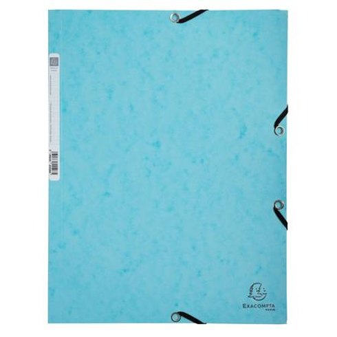 Dossier 3 rabats Elas A4 400G. Cul Aquarel. EXACOMPTA