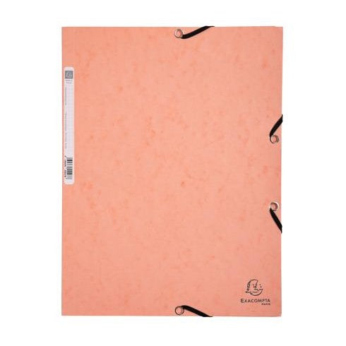 Dossier 3 rabats Elas A4 400G. Cul Aquarel. EXACOMPTA
