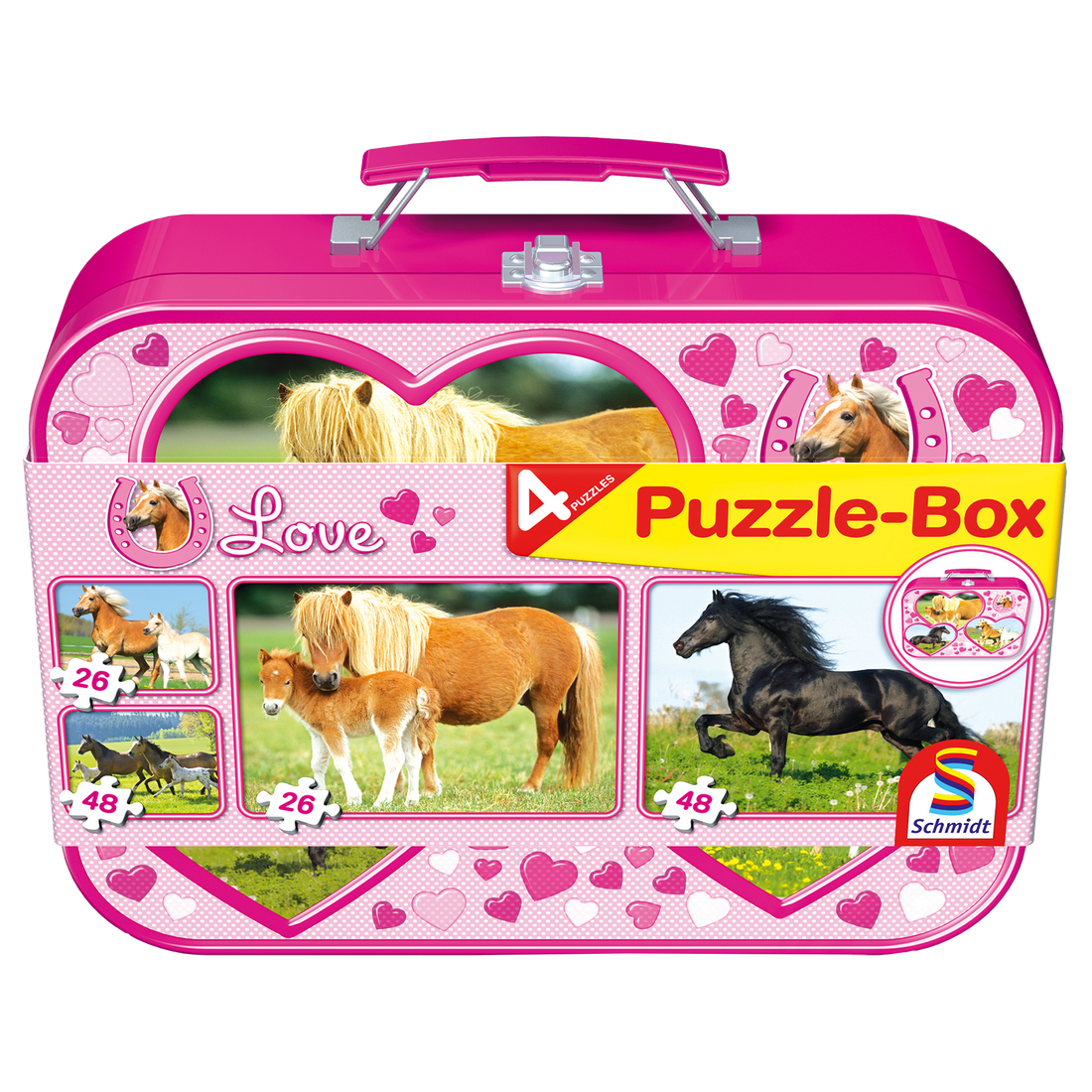 PUZZLE BOX - 4 CASSE-TÊTES CHEVAUX SCHMIDT PUZZLE
