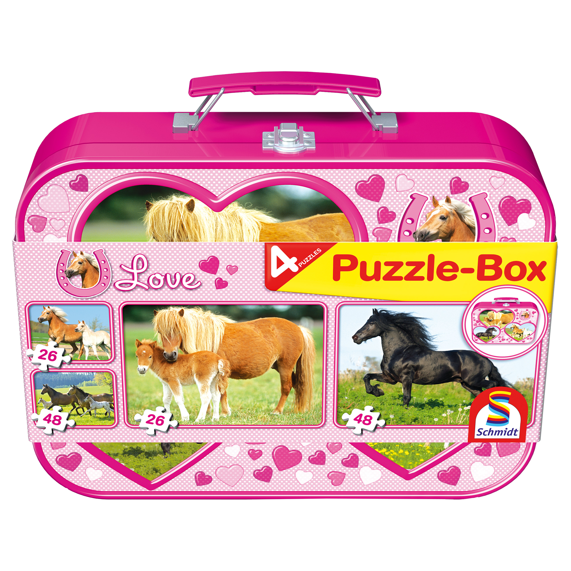 PUZZLE BOX - 4 CASSE-TÊTES CHEVAUX SCHMIDT PUZZLE