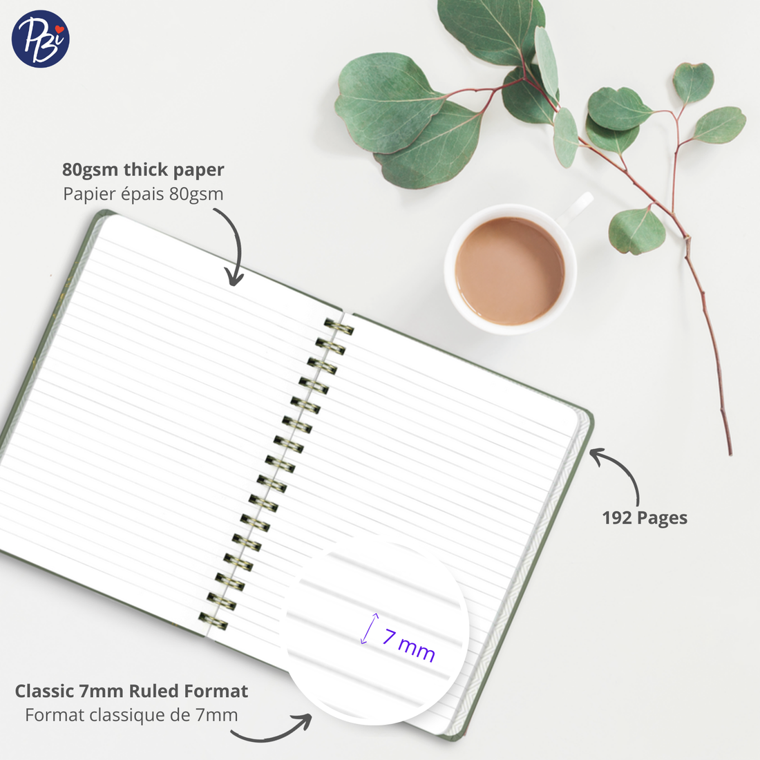 CAHIER DE NOTES - FLEURS DORÉES PBI LIVRES NOTES