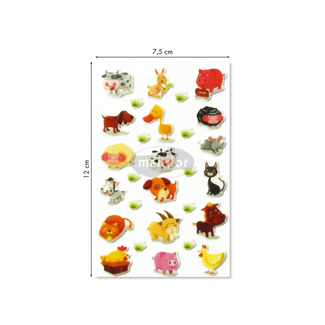 Autocollants Cooky Animaux 28 gomettes