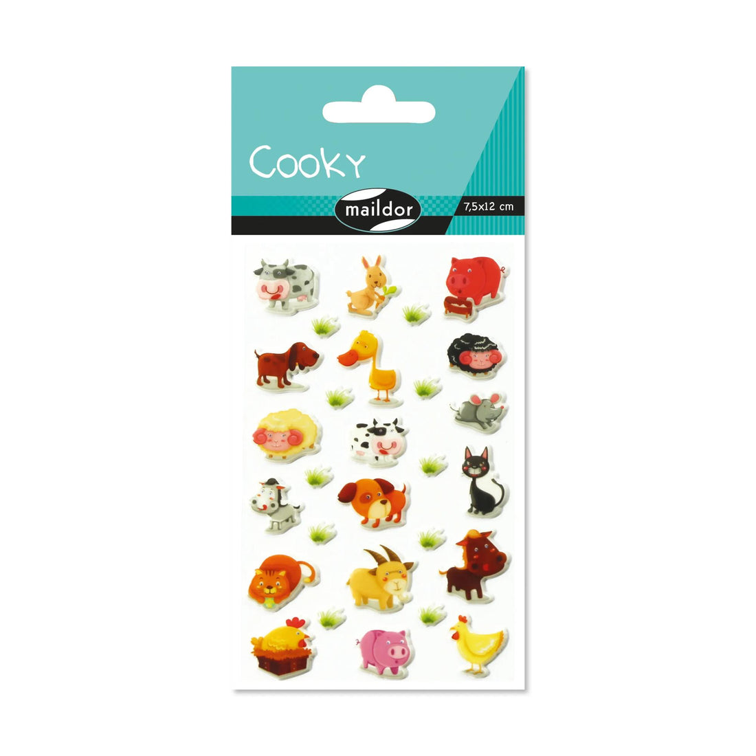 Autocollants Cooky Animaux 28 gomettes