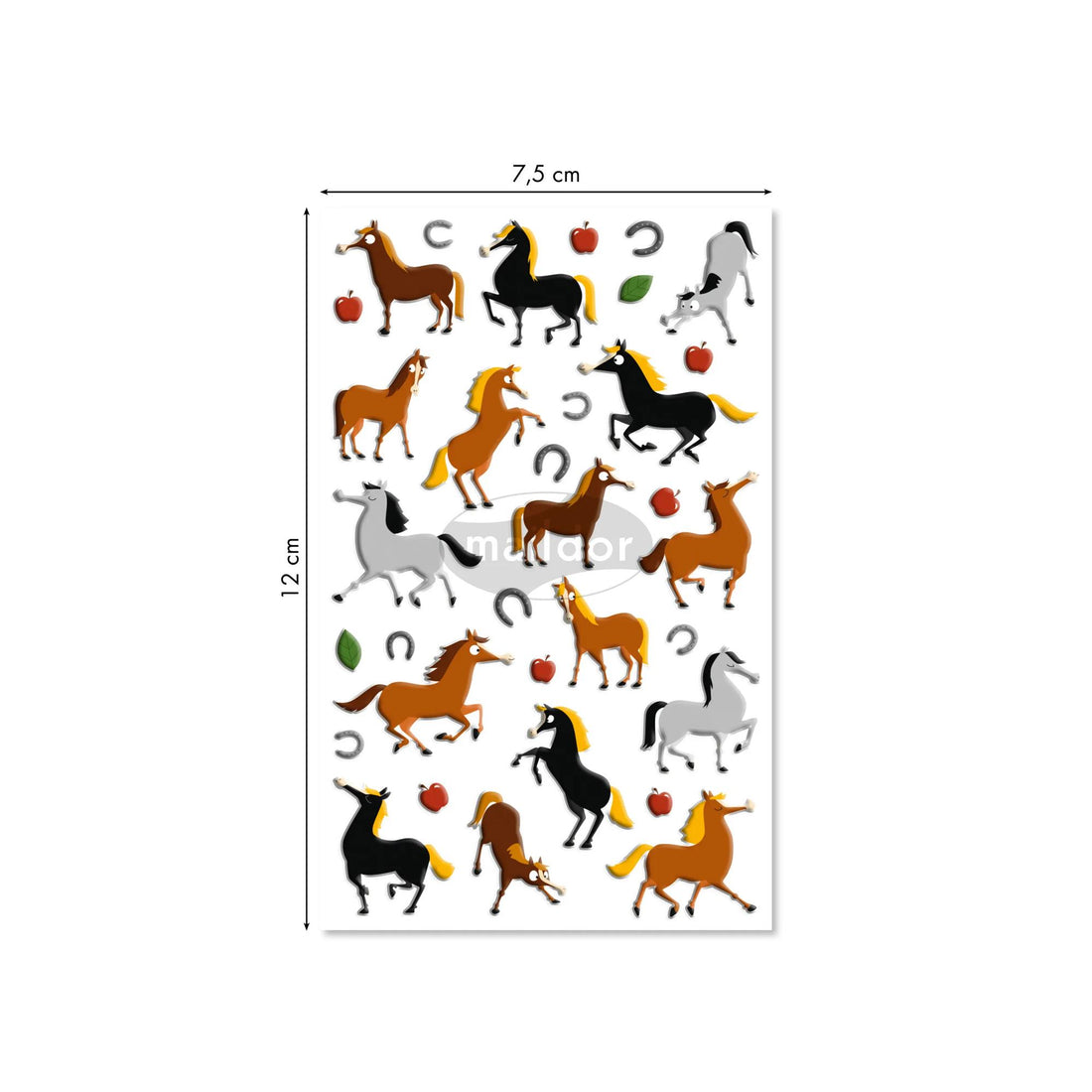 Autocollants Cooky Chevaux 33 gommettes