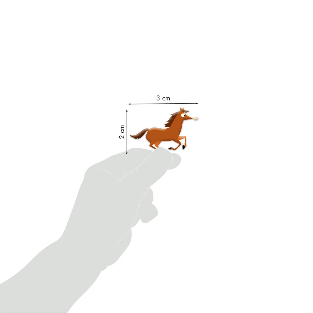 Autocollants Cooky Chevaux 33 gommettes