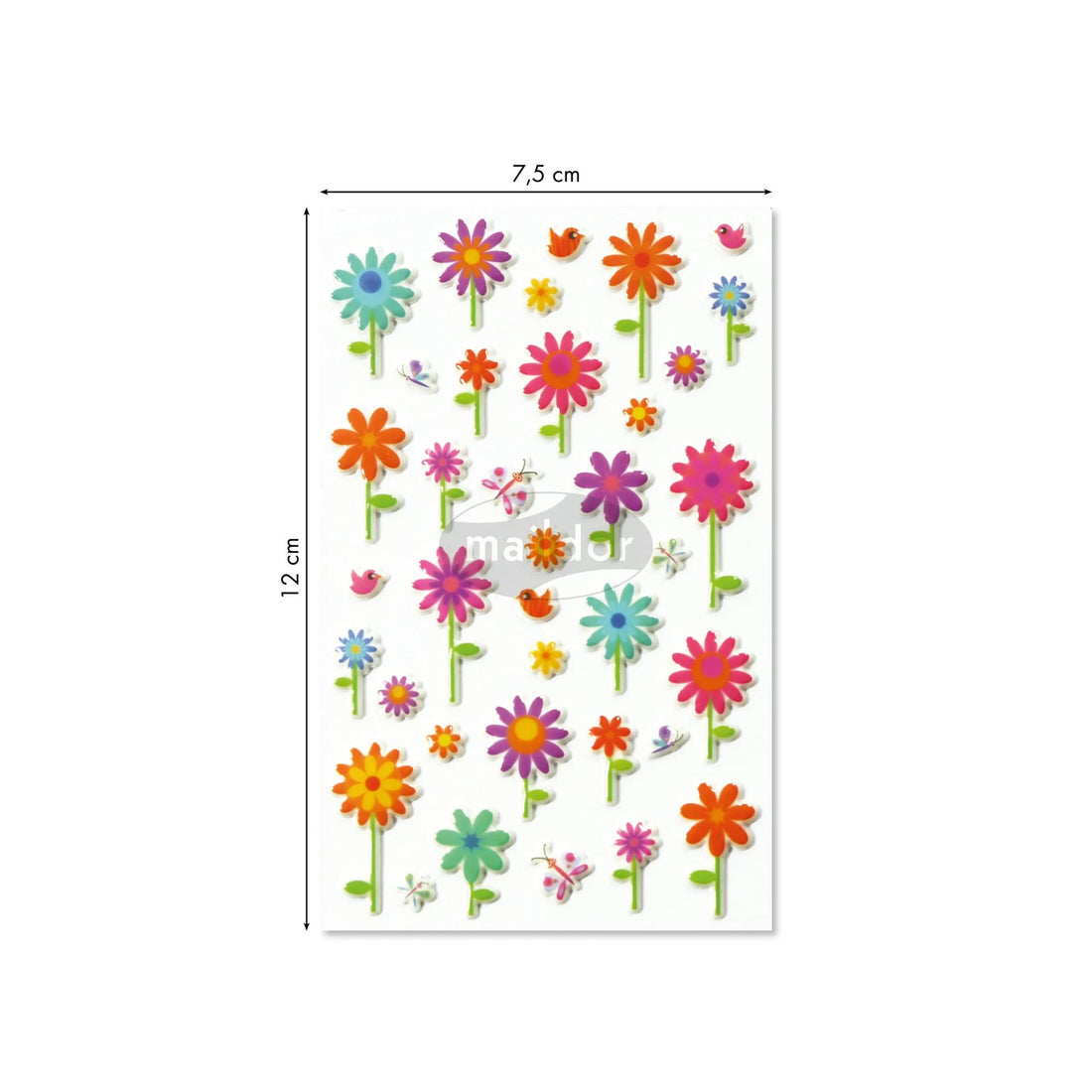 Autocollants Cooky Fleurs 37 gomettes