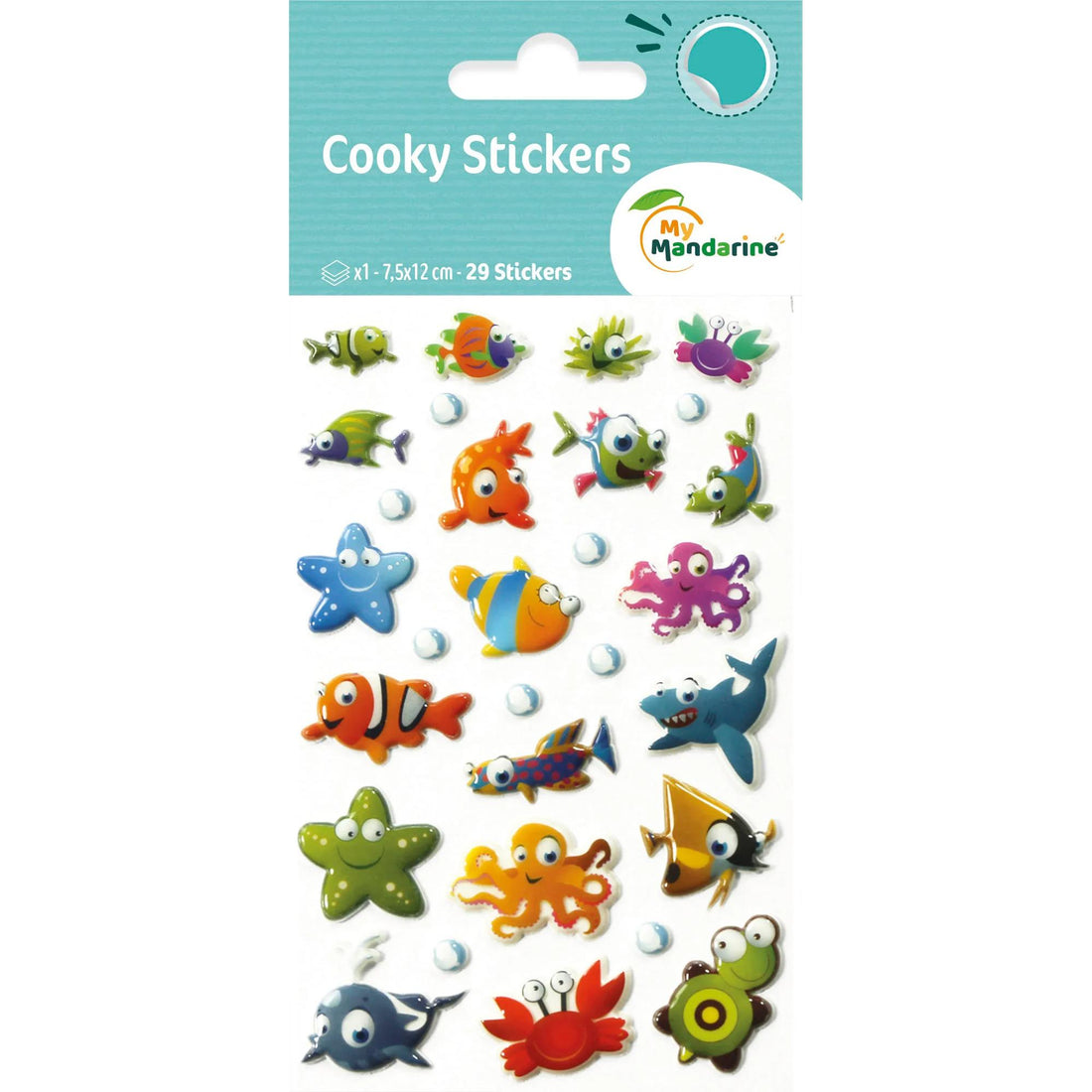 Autocollants Cooky Animaux Marins 29 gommettes by MAILDOR