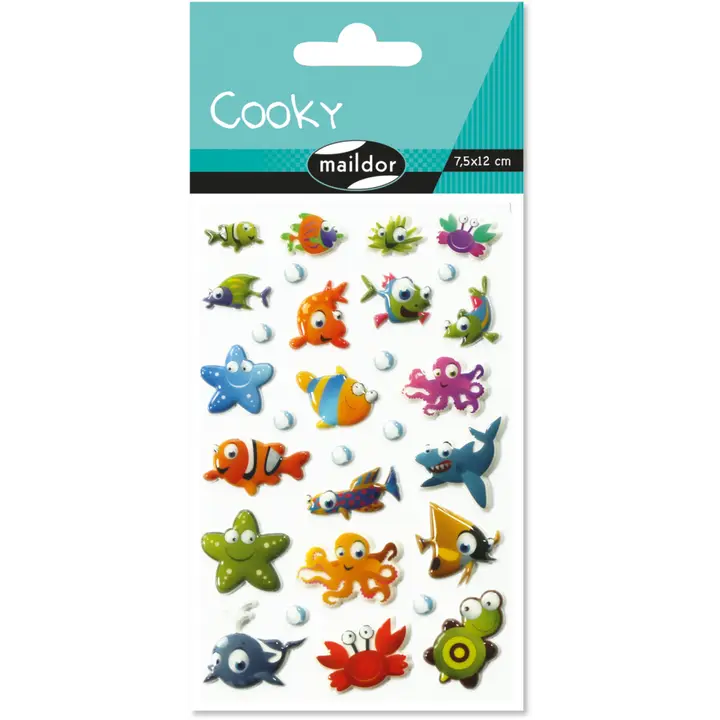 Autocollants  Cooky Animaux Marins MAILDOR