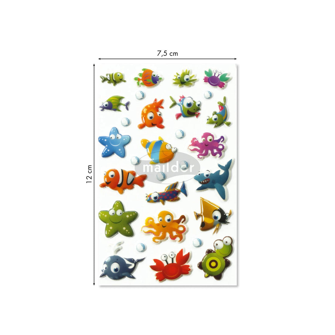 Autocollants Cooky Animaux Marins 29 gommettes by MAILDOR