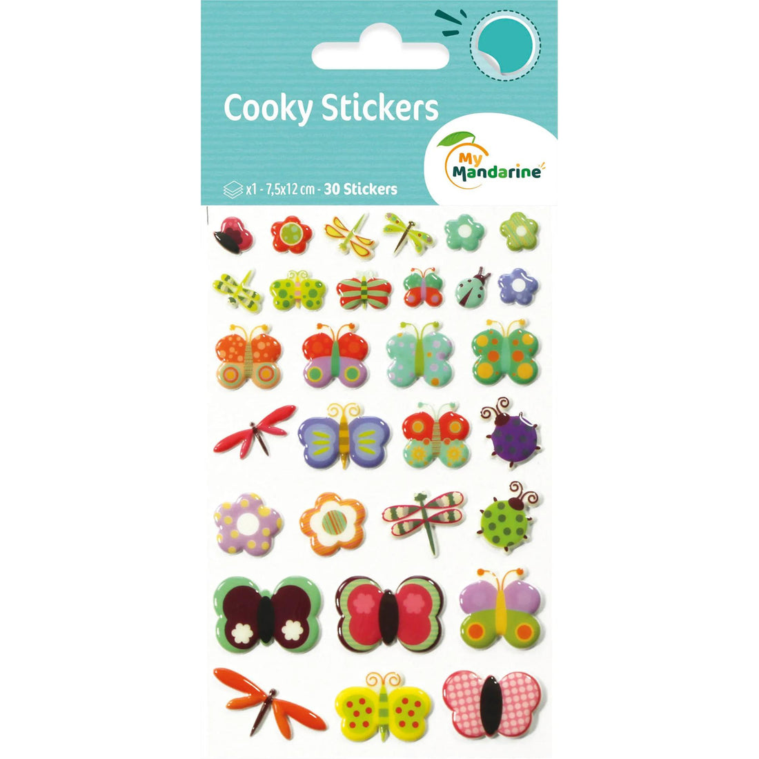 Autocollants Cooky  Libellules  30 gomettes