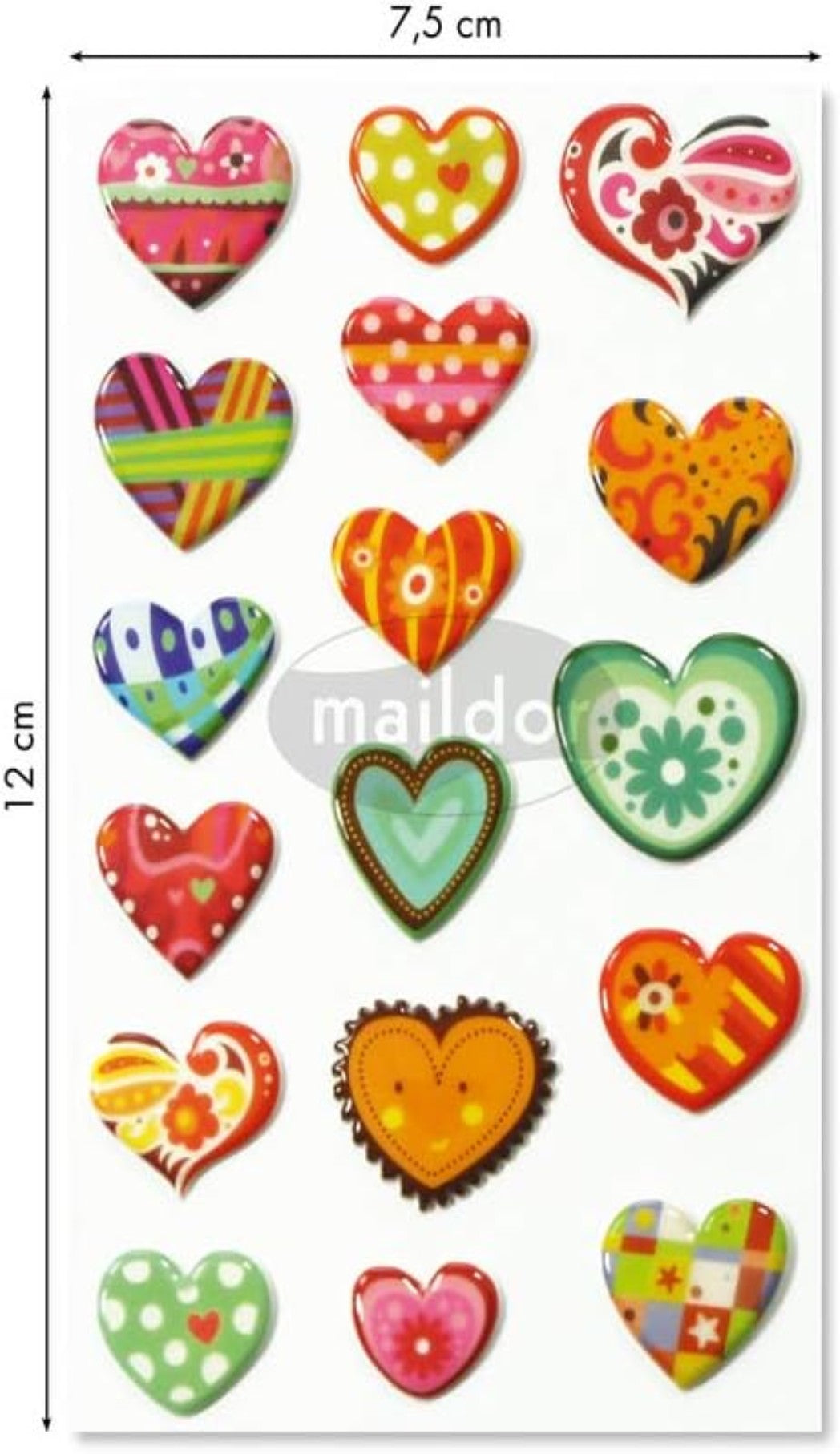 Autocollants  Cooky Coeurs MAILDOR